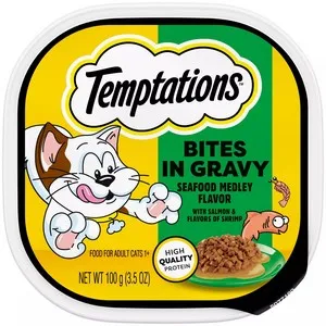 24/3.5oz Whiskas Temptations Cuts in Gravy Seafood - Dog/Cat Supplements